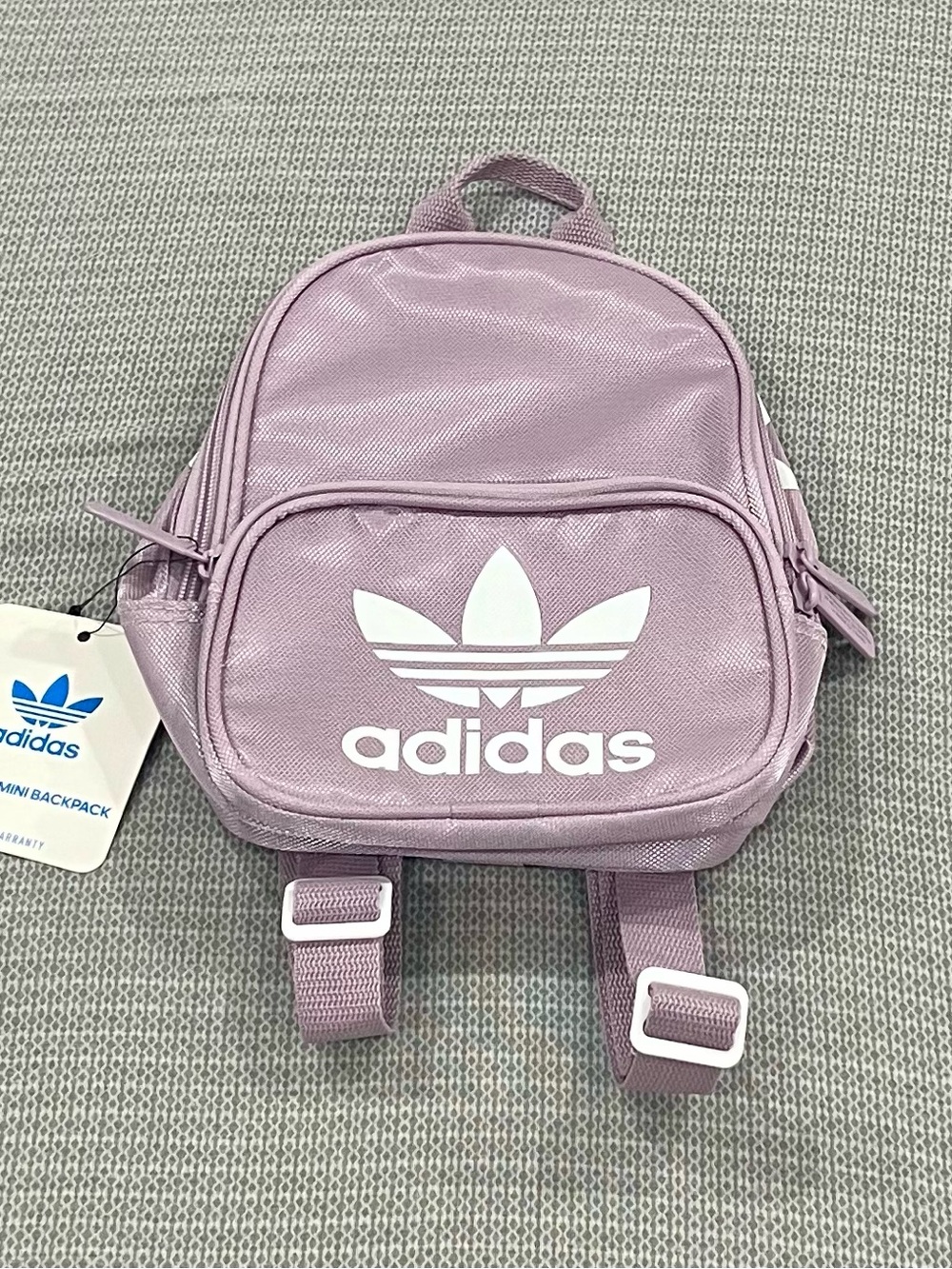 adidas Lilac Trefoil Mini Backpack - Picture 3 of 5
